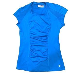 Lija XS Dark Turquoise Short-sleeve Workout/Tennis Shirt